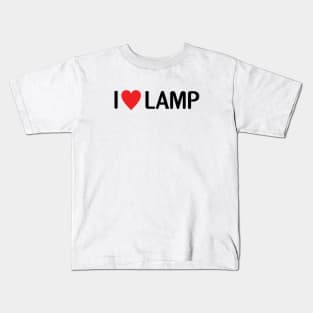 I Love Lamp Kids T-Shirt